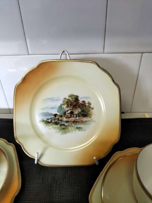 *##3x GORGEOUS CZECHOSLOVAKIA TRIOS PORCELAIN