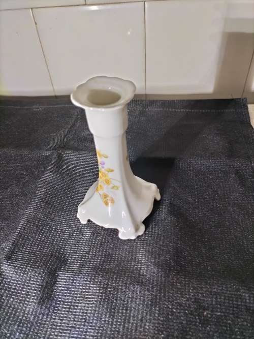 A VINTAGE CZECHOSLOVAKIA CMR  ALTRASHLAU CANDLE STICK HOLDER