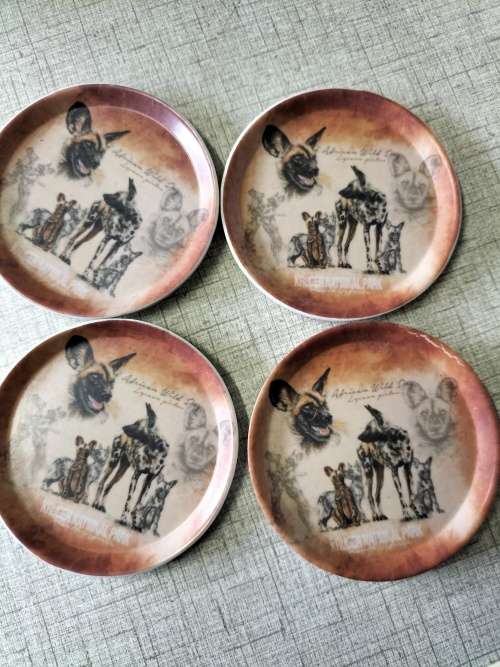 4x KRUGER NATIONAL PARK MELMINE COASTERS