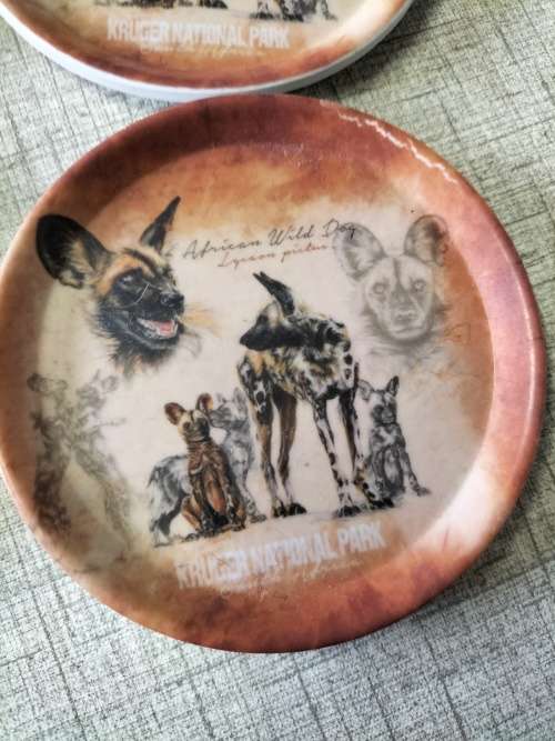 4x KRUGER NATIONAL PARK MELMINE COASTERS