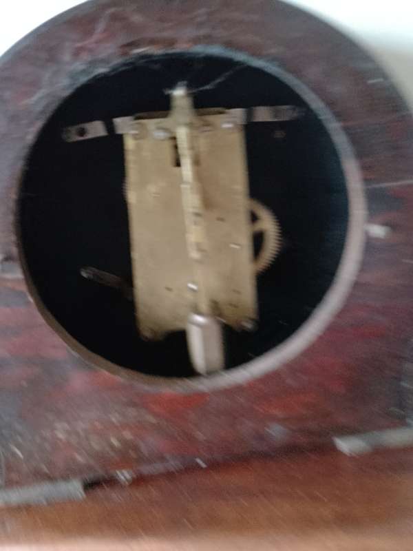ANTIQUE PERIVALE WIND UP MANTEL PIECE CLOCK
