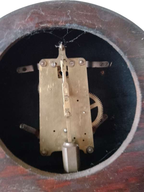 ANTIQUE PERIVALE WIND UP MANTEL PIECE CLOCK