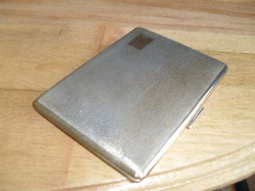 A metal Cigarette case - inscribed HAR BRO Made in England