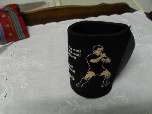 A NEW ZEALAND RUGBY COFFEE CUP WARMER / BEER COOLER?