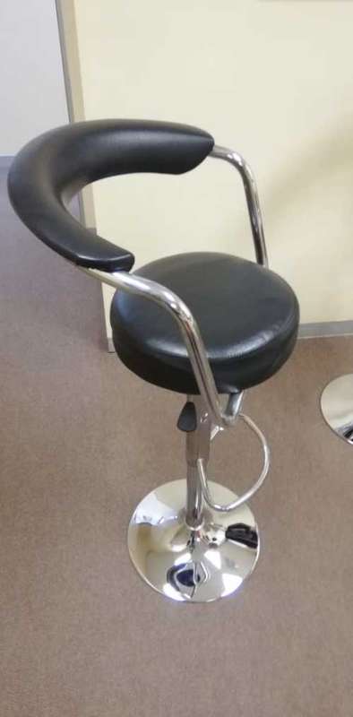 Black & Chrome Bar Stool