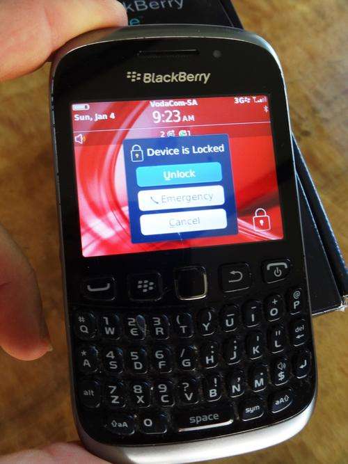 Blackberry curve 9320 black color for sale