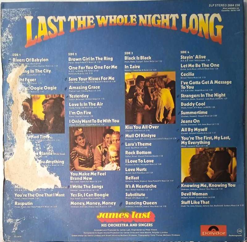 LP  - James Last - Last the Whole Night Long