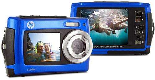 HP C150W Waterproof Compact Digital Camera Front & Rear LCDs (16MP)
