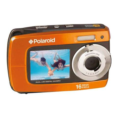 Polaroid DC-045 Digital Waterproof Camera With Dual Screen