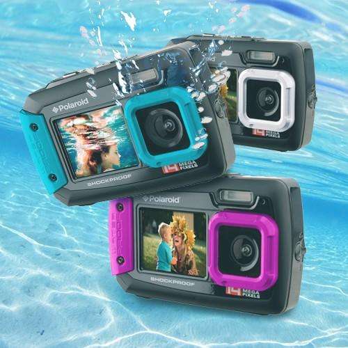 Polaroid PDC776 - 14 Mega Pixel Digital Waterproof Camera with Dual Screen