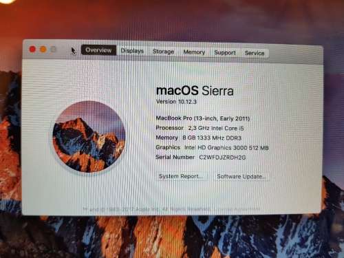 Apple Macbook Pro 13" i5/8gb/500gb