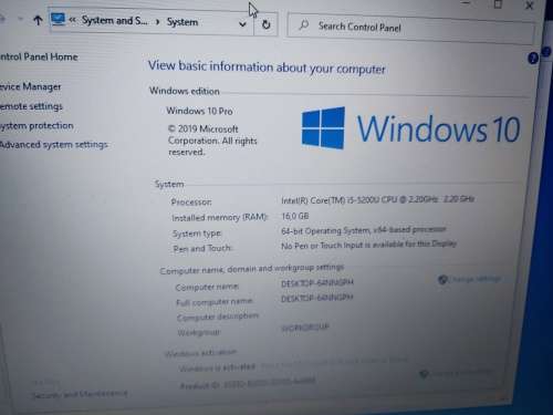 Dell Vostro 3558 Laptop  i5 5th gen (16GB RAM and 2 HARD DRIVES)