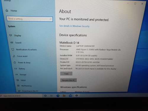 Huawei Matebook D13 13` Laptop AMD RYZEN 5!!!