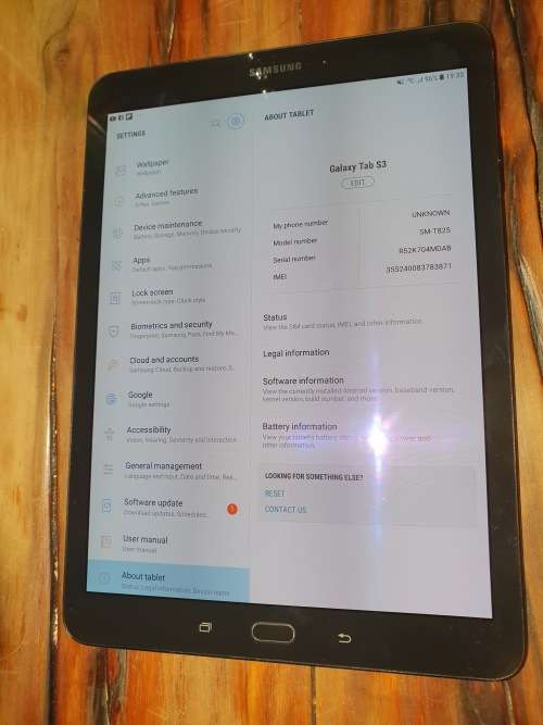 Excellent !!! Samsung Galaxy Tab S3 (9.7 inches Super AMOLED)