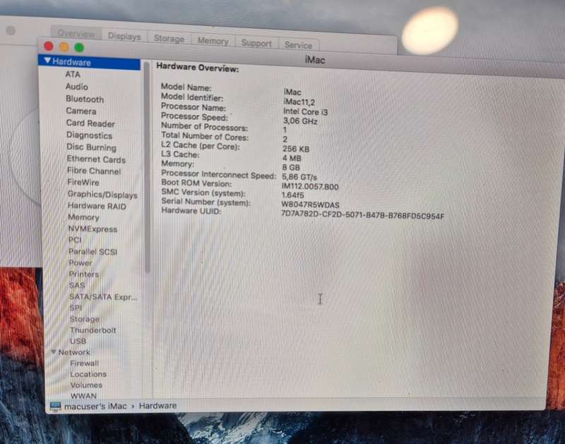 **** APPLE IMAC 21.5` 2010 i3 with SSD ***