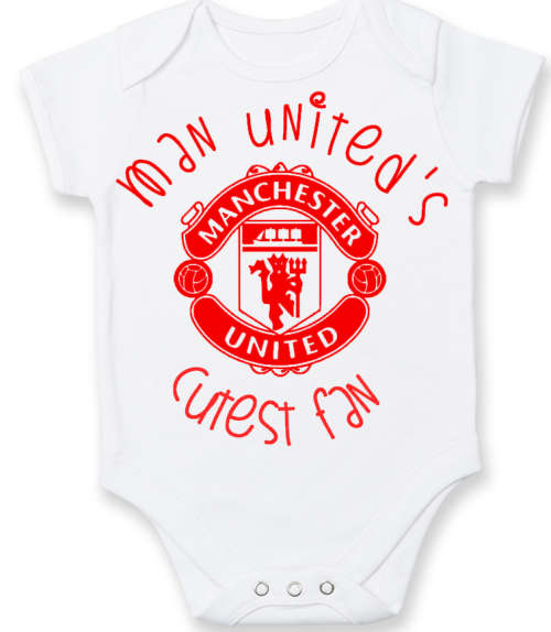 PERSONALISED MANCHESTER UNITED Baby Grow with NAME & NUMBER/Manchester United's Cutest Fan Onesie