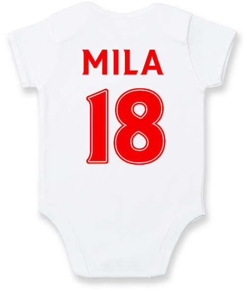 PERSONALISED MANCHESTER UNITED Baby Grow with NAME & NUMBER/Me & My Dad love Manchester United