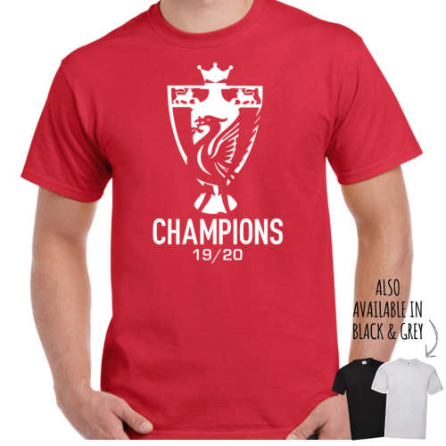 LIVERPOOL CHAMPIONS 19/20 Adult T-shirt / YNWA / Liverpool Novelty T-Shirt/ Gift / LFC EPL Champions