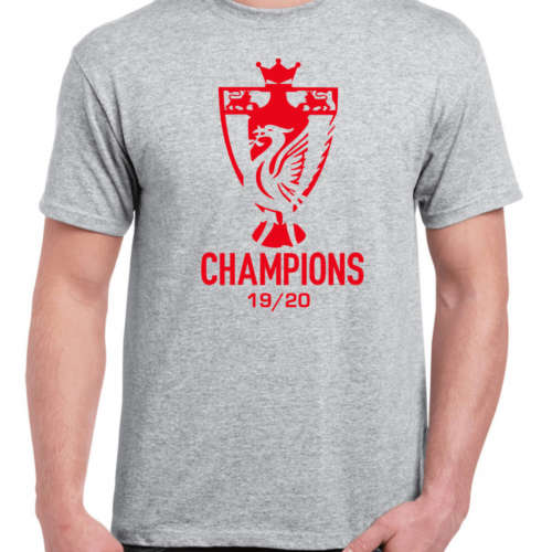 LIVERPOOL CHAMPIONS 19/20 Adult T-shirt / YNWA / Liverpool Novelty T-Shirt/ Gift / LFC EPL Champions
