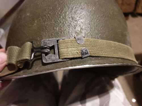 American helmet and medal frame from ww2