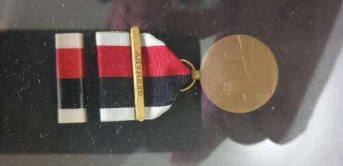 American helmet and medal frame from ww2