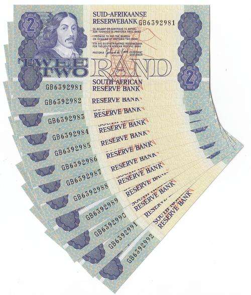 R2 banknotes sequential (x12) uncirculated.