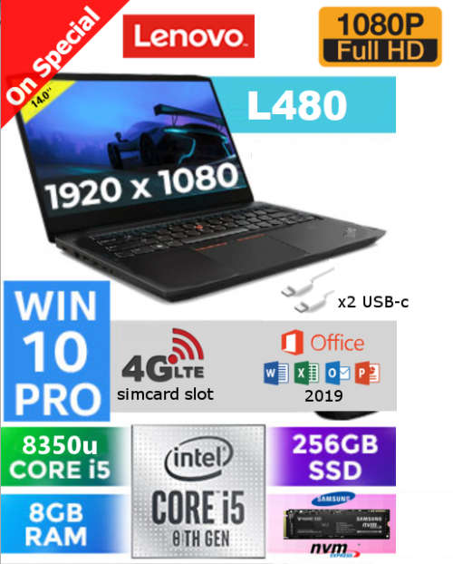 Lenovo Thinkpad L480 8th Gen i5