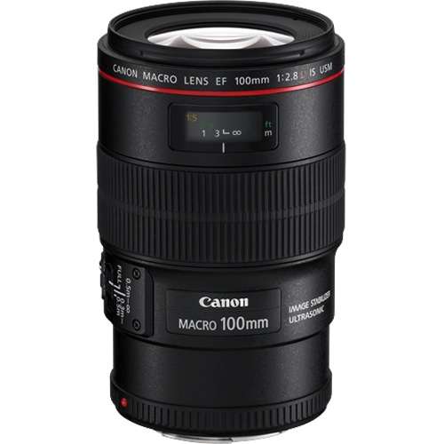 Canon EF 100mm f/2.8L Macro IS USM Lens - as new!