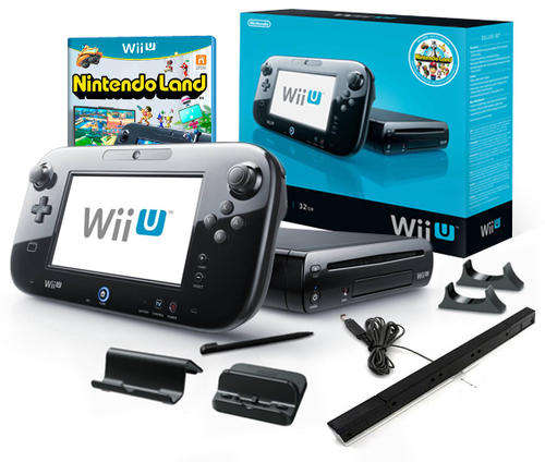 Wii U Premium 32GB Console and 4 games