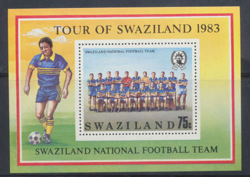 1984 - SWAZILAND  NATIONAL FOOTBALL TEAM  MINI-SHEET - MINT