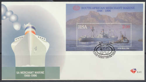RSA -  1996 ANNIV OF SA MERCHANT MARINE  -  FD COVER