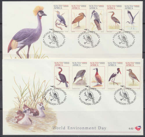 RSA -  1997  -  WATERBIRDS OF SA   -   FD COVERS