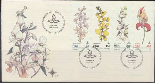 RSA -  1981 -  WORLD ORCHID CONFERENCE  -  F/DAY COVER