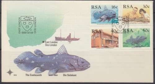 RSA -  1989  - IDENTIFICATION OF THE COELACANTH  -   F/DAY COVER