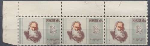 1972 - SACC 231 - RHODESIA  , FAMOUS RHODESIANS  ROBERT MOFFAT FINE USED - VARIETY