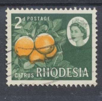 1966 - SG 135  RHODESIA 2d DEFINITIVE, WITH COLOUR SHIFT VARIETY  - USED
