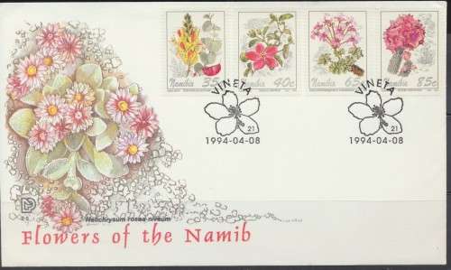 1994 - NAMIBIA - SACC 108/11 - FLOWERS OF NAMIBIA  F/D COVER