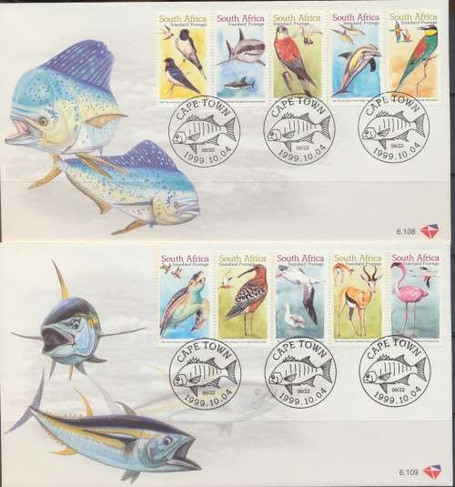 RSA 1999   - SACC 6.108/9  - MIGRATORY SPECIES  SET FIRST DAY COVERS