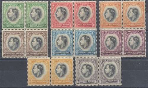 SWA  1937 -  SACC 124/31 KGVI  CORONATION  SET - FINE MINT