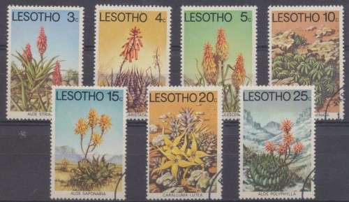 LESOTHO  1977 - ALOES SET   - FINE USED