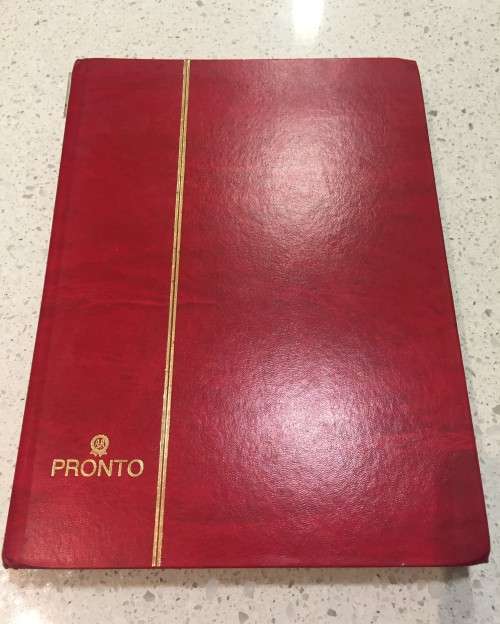 24 PAGE ( 48 SIDE )  EMPTY STOCK BOOK ALBUM - GOOD CONDITION