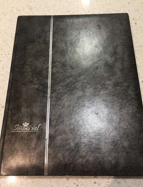 10 PAGE ( 20 SIDE )  EMPTY STOCK BOOK ALBUM - GOOD CONDITION