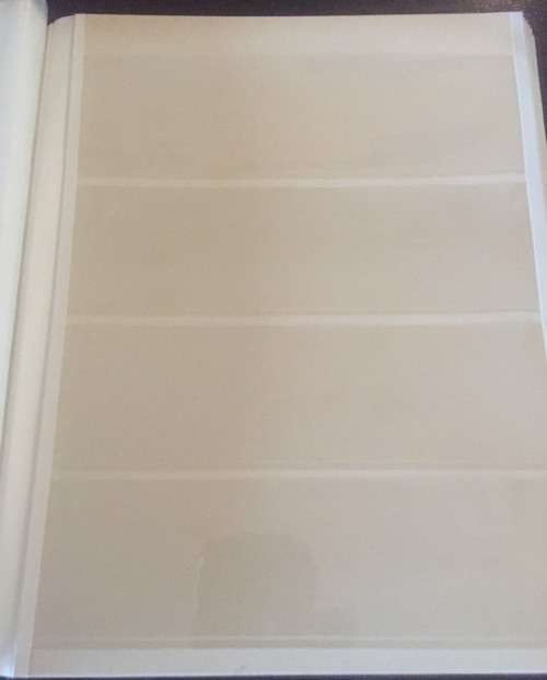 10 PAGE ( 20 SIDE )  EMPTY STOCK BOOK ALBUM - GOOD CONDITION