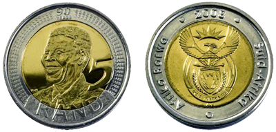2008 Mandela Birthday R5 Coin (Uncirculated)