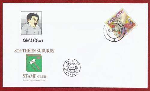 Limited Edition (only 15 printed) Rare SSSC FDC 34 - Child Abuse