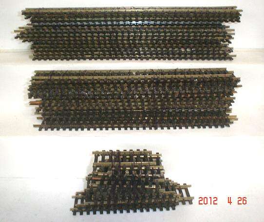 HO PECO FLEX TRACK: 41pc mixed flex brass track fair condition. Not boxed(Made in Germany)