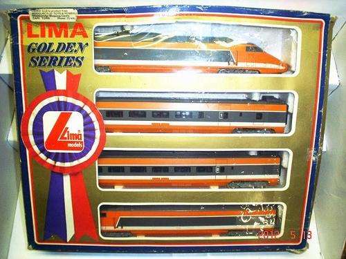 LIMA HO GOLDEN SERIES: SNCF- TGV High Speed Train Set in good working boxed condition. (Italy)