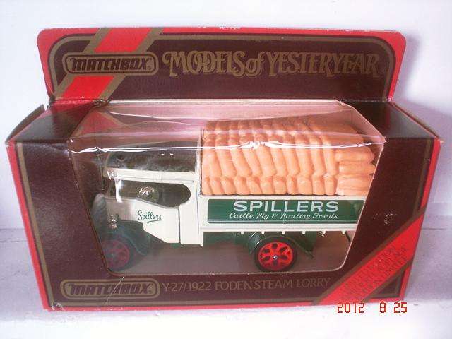 MATCHBOX DIECAST; MODELS OF YESTERYEAR-Y27-1922 FONDEN STEAM LORRY,BOXED(ENGLAND)