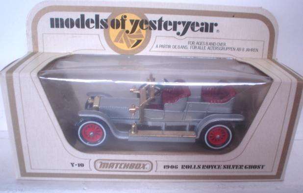 MATCHBOX DIECAST; MODELS OF YESTERYEAR-Y10-1906 ROLLS ROYCE SILVER GHOST. BOXED(ENGLAND)