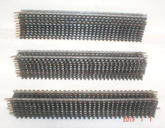 LIMA HO TRACK: 19pc Mixed Used Metal Track in fair condition (made in Italy)